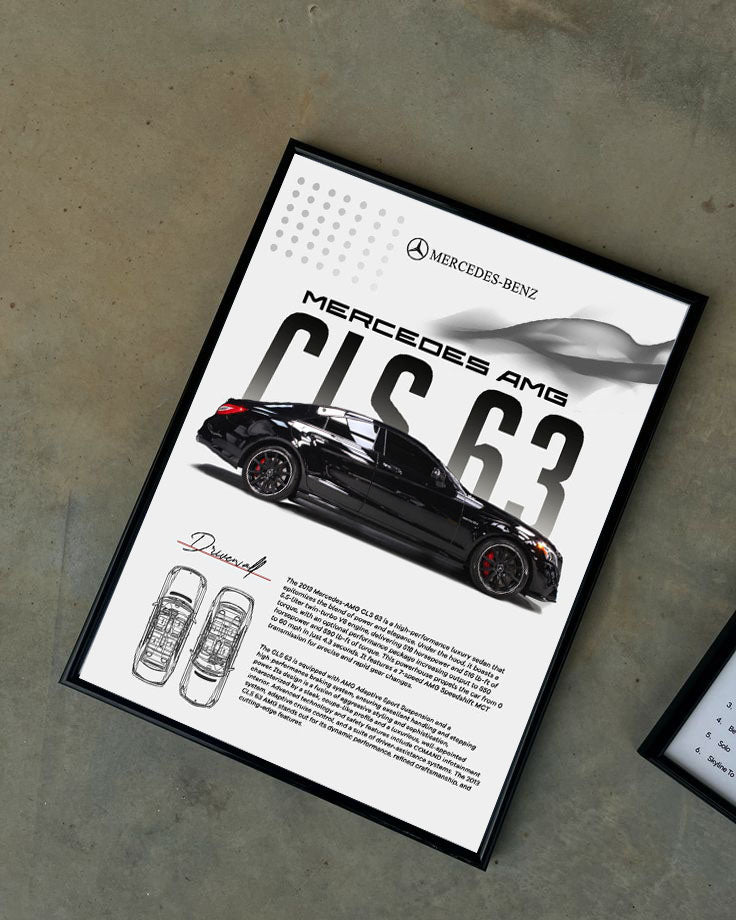 Mercedes Amg Çerçeveli Poster