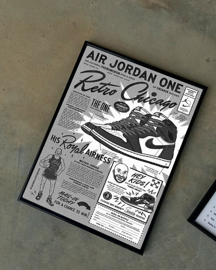 Air Jordan Çerçeveli Poster