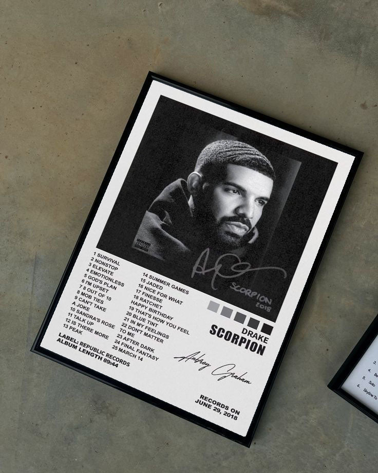 Drake Çerçeveli Poster