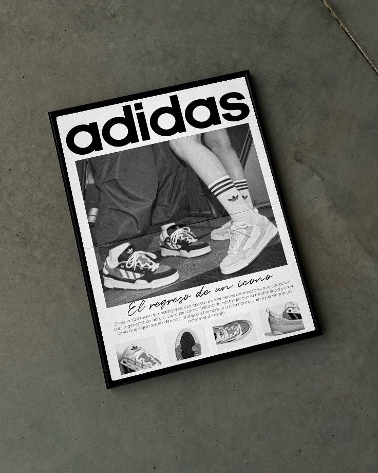 Adidas Çerçeveli Poster