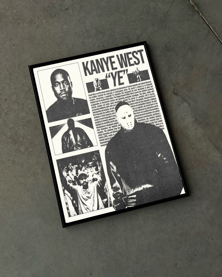 Kanye West Çerçeveli Poster