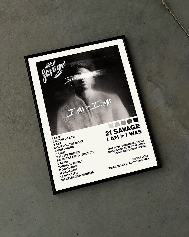 21 Savage Çerçeveli Poster