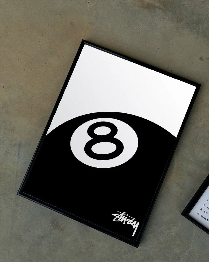 Stussy 8 Çerçeveli Poster