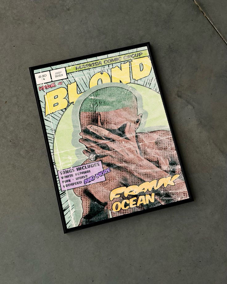Blond Çerçeveli Poster